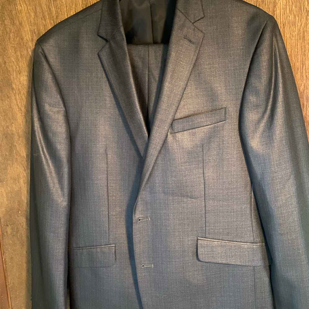 Mens 2 piece gray suit